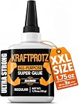 KRAFTPROTZ – Sekundenkleber Universal flüssig 50 g - Alleskleber Universa