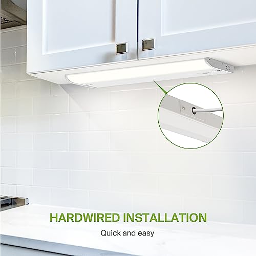 Image of ASD LED Under Cabinet Lighting, 32 inch 16W 1057 LM, Dimmable Hardwired Under Cabinet Lights for Kitchen, 3000K /4000K /5000K, Under Counter Light Fixtures, ETL, White
