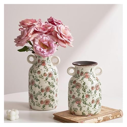 Vase pichet en céramique craquelée pour sublimer vos roses - 4