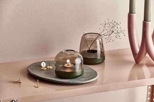 Kooduu Glow 08 Glass Candle Holder - Luxury Danish Design, Height 8 cm, Cobalt Blue - Image 3