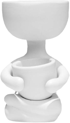 BESPORTBLE Maceta para plantas, decoración de escritorio, maceta de cerámica, adorno de mesa, maceta creativa