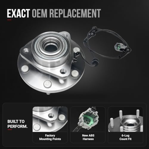Image of Front Wheel Bearing and Hub Assembly - Compatible with Infiniti, Nissan - QX56, Armada, Pathfinder Armada, Titan - Rear Wheel Bearing - Replaces 515066, 951-098, 402027S000-2004-2007