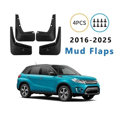 Guardabarros para Suzuki Vitara 2016-2025: juego de 4 piezas contra salpicaduras de neumáticos 3