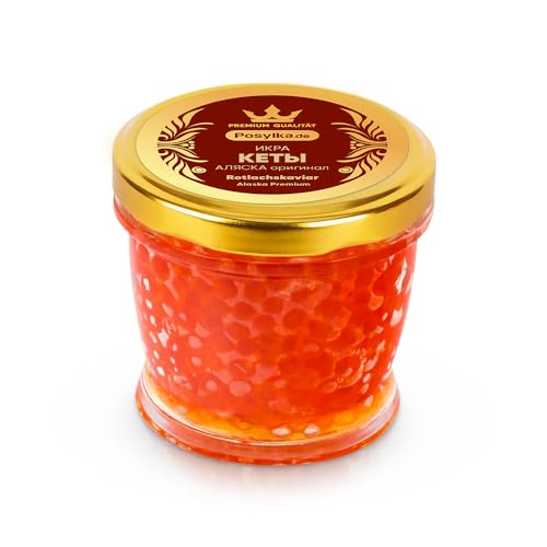 Rotkaviar Keta 200 g, Lachskaviar, Roter Kaviar икра кеты Glas (200, Gramm) (Lachskaviar Keta, Alaska Premium)