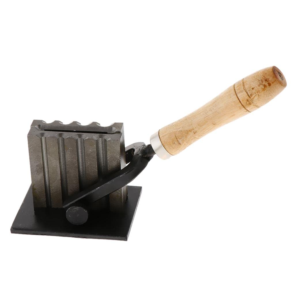 misppro Runde Edelmetall-Gießform Schmelzform Barren für Bar Gold Silber Guss - Schwarz, 4 Löcher