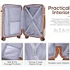 UKEIN Luggage Sets 3 Piece, Carry On Luggage 20In With Spinner Wheels,PC Hardside Suitcase Set with TSA Lock,Durable Carry On Suitcase With Travel Backpack for Men (Beige, 3 piece set (20inch))