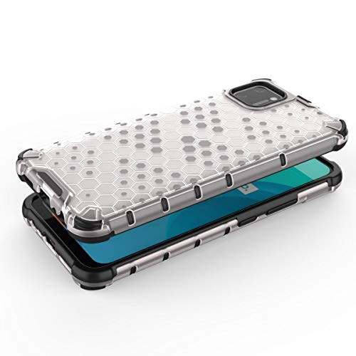 Image of Glasgow | for Realme C11 Honeycomb Pattern Back Case Cover for Realme C11 - Transparent