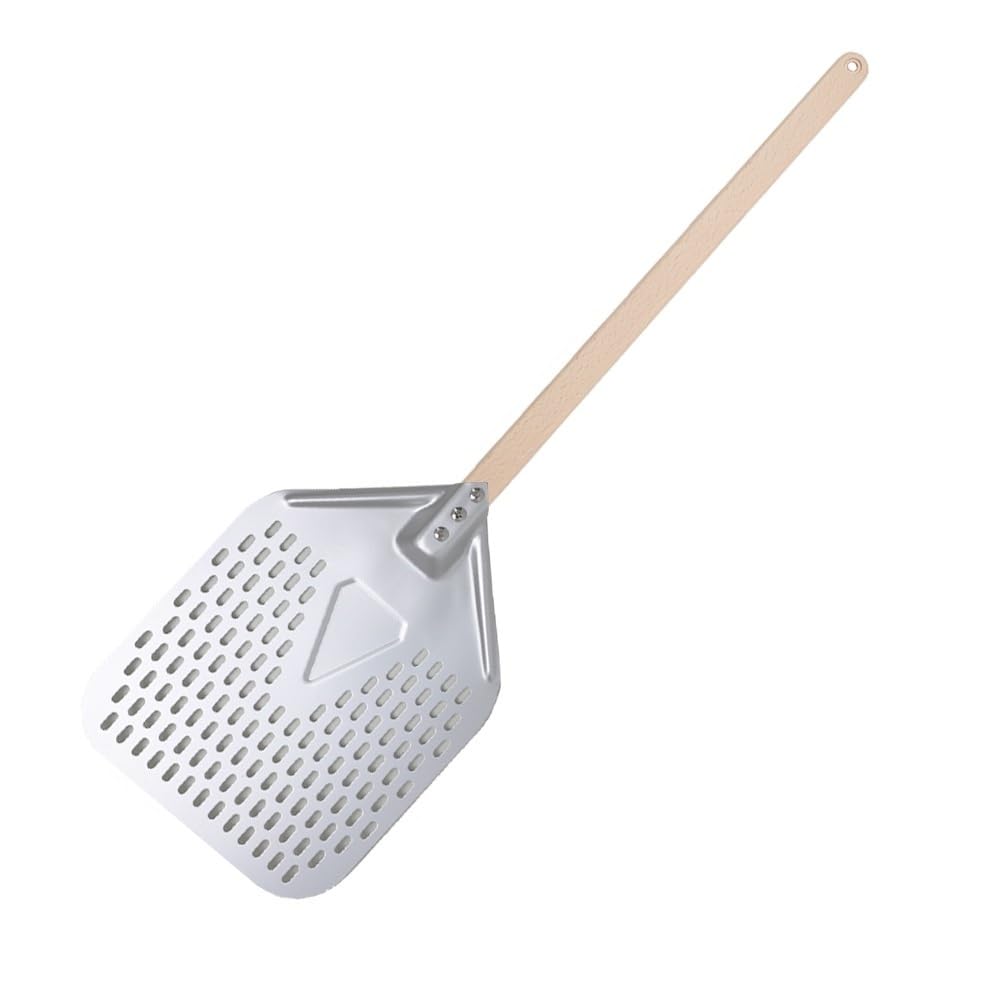 WANGSHAOWEI Pizza ​Paddle Big Pizza Shovel Turning Short Handle Square Turner Nonstick For Oven(10inch 81cm wood)