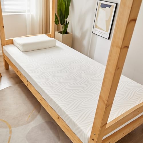 Cubrecolchón de espuma viscoelástica tamaño Queen de 5 cm/8 cm de grosor, transpirable y cómodo, agradable al tacto, para máxima calidad de sueño (150 x 200 cm)