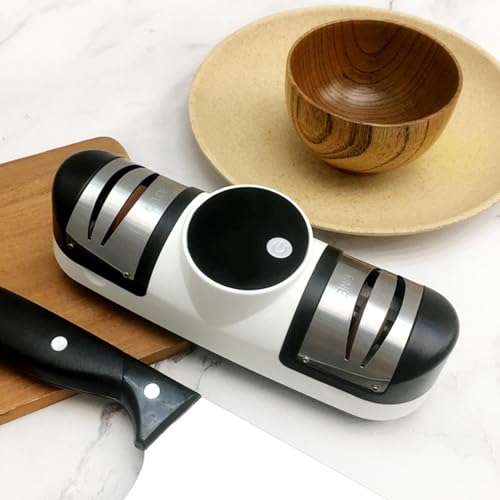 Aiguiseur électrique rechargeable et réglable pour couteaux de cuisine