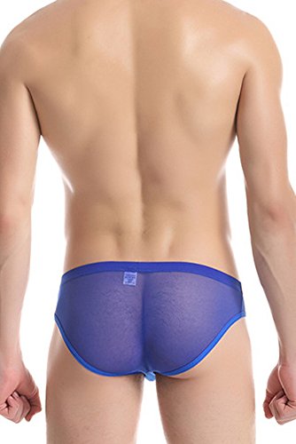 Misseurous Men's Underwear Y-front Briefs Blue (L)