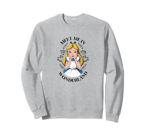 Sweatshirt Alice in Wonderland en coton pour les fans du style Disney
