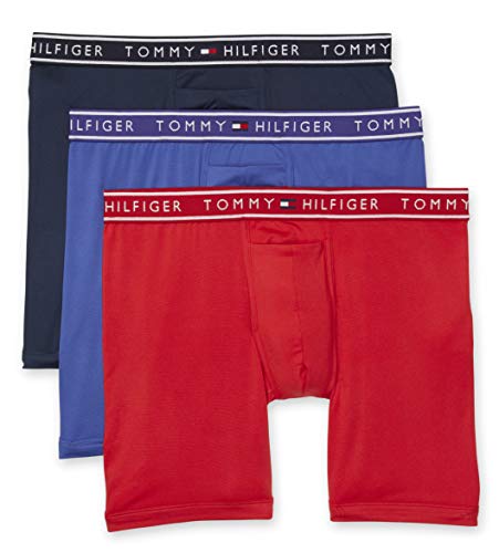 Tommy Hilfiger Men's Underwear FLX Evolve Multipack Boxer Briefs - brown - S