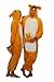 Animal Bee Koala Raton laveur Vache Kangourou Serpent Lémurien Écureuil Chauve-souris Costume Pyjama Costume de carnaval Kangourou XL (hauteur 180-190 cm)