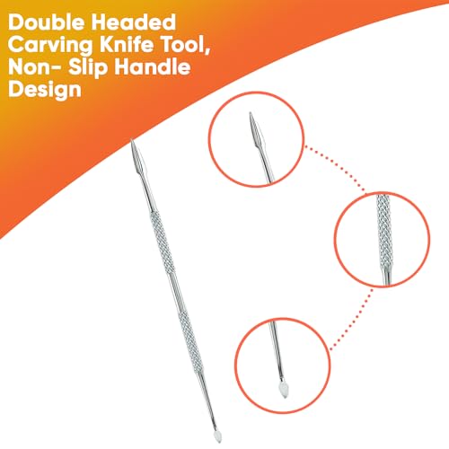 Stainless Steel Wax Carvers Set, Polymer Pottery Clay Spatula Carving Tool for Modeling, Sculpting and Shaping, Set of 12