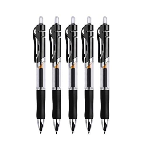 Bolígrafo retráctil de tinta de gel negro 0.5mm