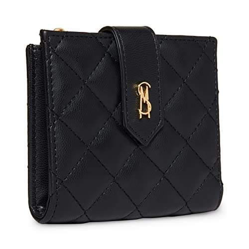 Steve Madden Womens Steve Madden JEM Bifold Card Case, Black, One Size US2