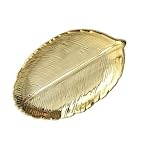 Fabriqué en porcelaine de qualité : plateau de stockage en feuille d'or sélectionné argile porcelaine de haute qualité, après la cuisson à haute température, toucher délicat, or galvanisé.