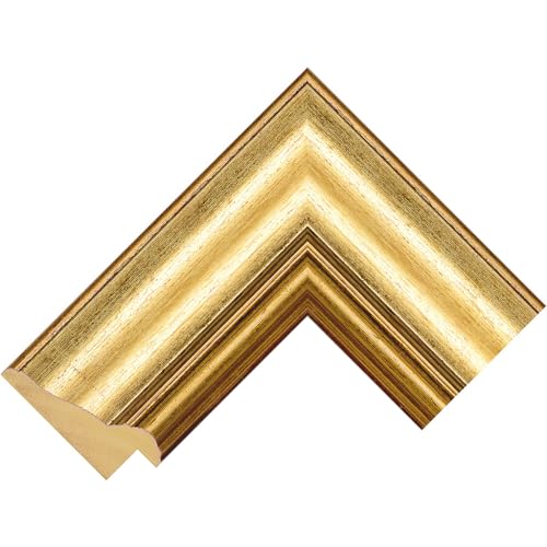 Customisable Bezel/Frame compatible with the Samsung Frame TV (43 inch) - Wide Gold Frames (Reverse Gold 63mm)