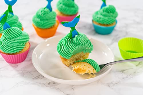 Bakerpan Silicone Standard Size Cupcake Holders, Reusable Cupcake Liners, Muffin Baking Cups, 24 Pack #TOP5