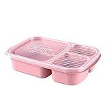 🍀 Die Box misst 9,3 x 6 x 2 Zoll. Für Kinder und Büroangestellte ist es eine gute Wahl, ihr Mittagessen mit unserer Bento Box zur Schule oder zur Gesellschaft zu bringen. Gleichzeitig ist es auch eine gute Wahl, es mitzubringen, um die Picknickzeit mit der Familie zu genießen, und es zu verwenden, um Ihre Lebensmittel im Kühlschrank aufzubewahren.