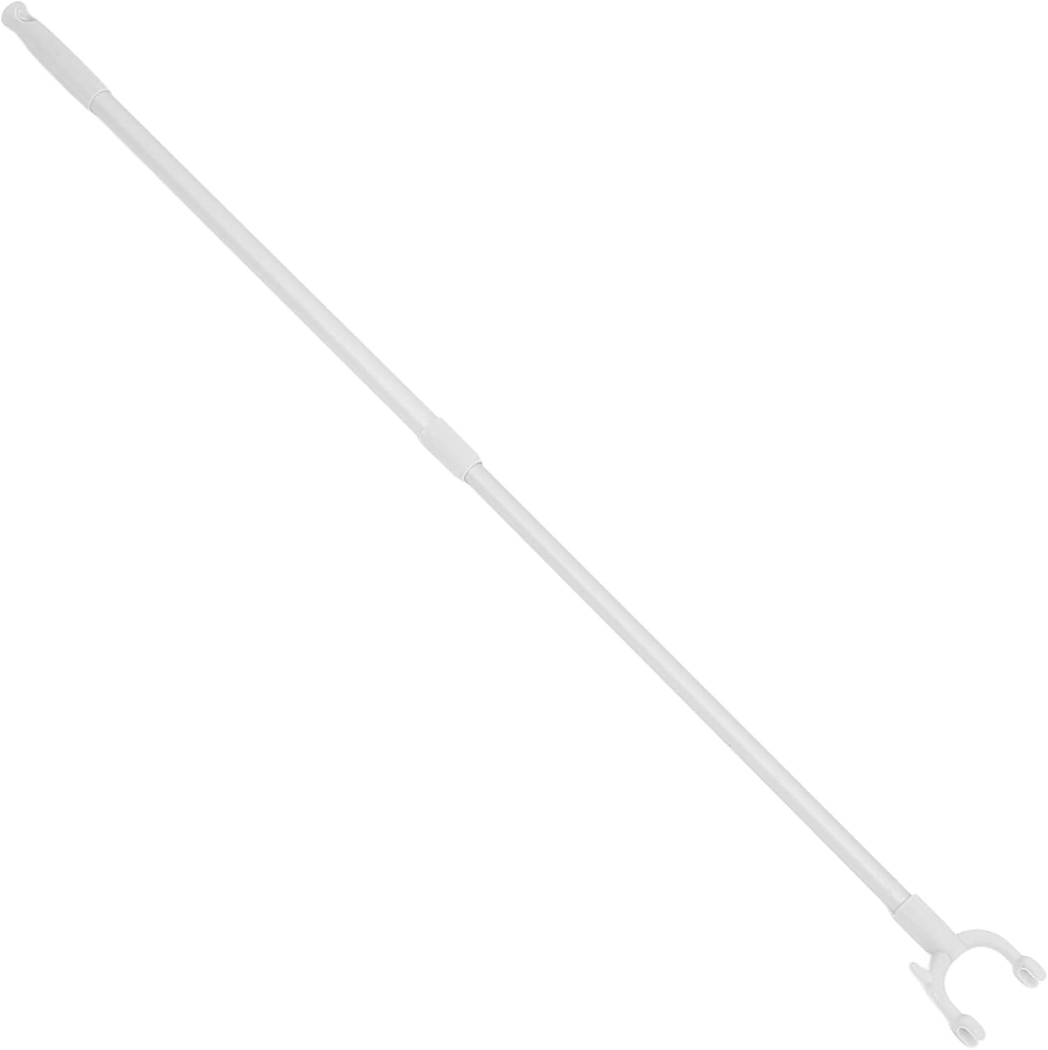 Adjustable Heavy Duty Telescoping Clothes Reaching Pole Garment Hook for Household Clothesline Increased Stability Efficient Space Saver for Various Clothing