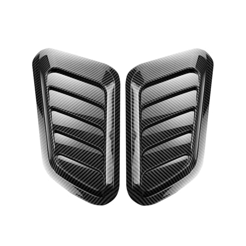 Couvercle de ventilation look fibre de carbone premium pour capot de voiture universel