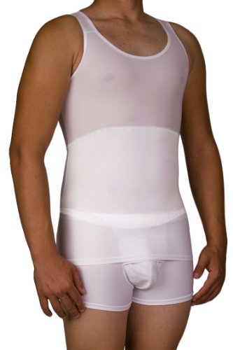 Underworks Mens Firm Classic Compression Body Shirt Small White