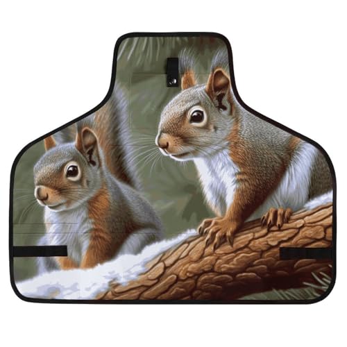 Delantal de trabajo Little Squirrel con bolsillos ajustables miniatura 1
