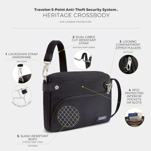 Image of Travelon Anti-Theft Heritage Small Crossbody Bag