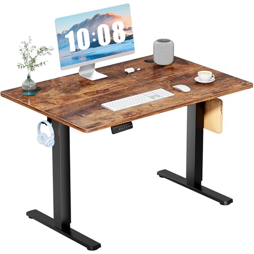 DUMOS 40 Inch Electric Standing Desk Height Adjustable, Sit to