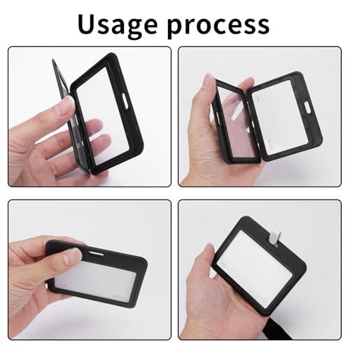 5 pcs 26 Bit Proximity CR80 Cards Weigand Prox Blank Printable Swipe Cards Compatable with ISOProx 1386 1326 H10301 Format Readers for Access Control Systems(Matching id Badge Holder with Lanyard)