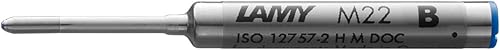 Miniatura 2 de LAMY Recambio compacto de bolígrafo M22 hecho de metal, repuesto original para modelos de bolígrafo Lamy pico & Scribble, indeleble, ancho de línea