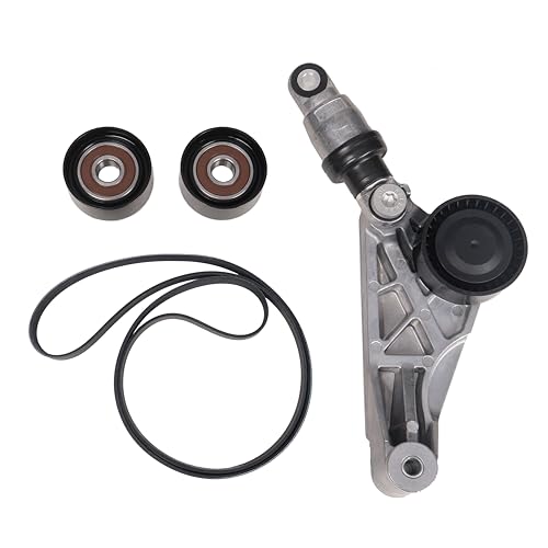 IRIEQU Drive Belt Kit with Belt Tensioner & Idler Pulleys ...