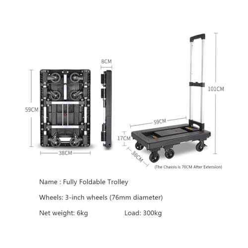 Carretilla plegable de aluminio ligera miniatura 2