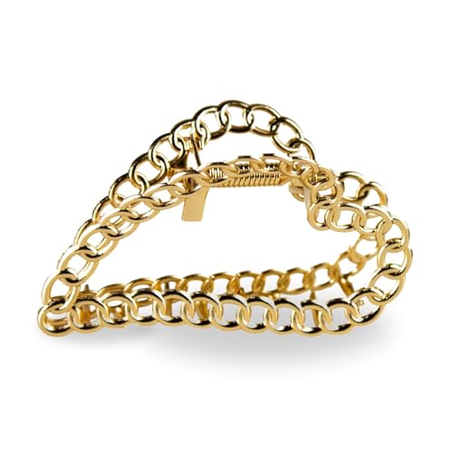 Kit 2 Prendedores de Cabelo Metal Dourado Borboleta Coração