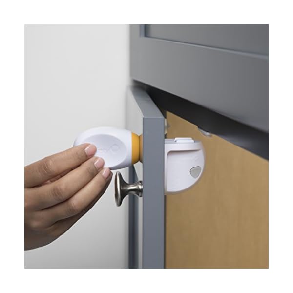 Safety 1st Magnetisches Schließsystem, selbstklebend, 16 Schlösser und 4 Schlüssel, Weiß, Einheitsgröße – Bild 17