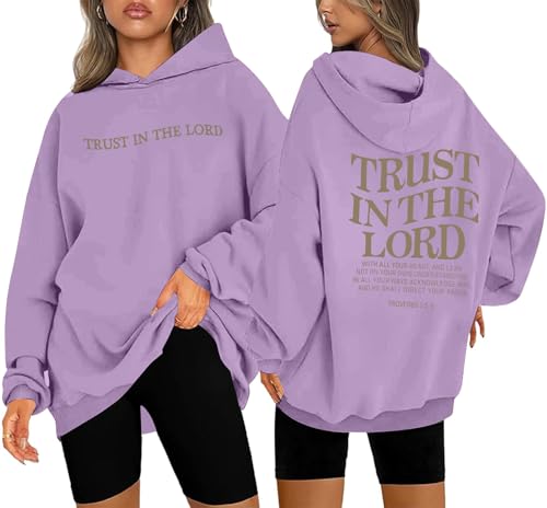 UNIQUEONE Trust in the Lord Christian Hoodies - Faith Religious