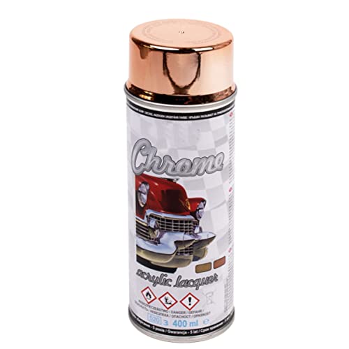 VE-INDUSTRIES Chromlack Spray 400ml div. Farben Chrom Effektspray Dose (Kupfer)