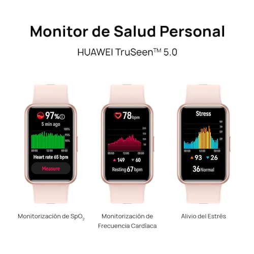 HUAWEI WATCH FIT SE, Display AMOLED HD da 1,64“,Monitoraggio scientifico del sonno,GPS integrato,Durata della batteria 9 giorni,Risposte con messaggi rapidi,Compatibile con Android e iOS,Verde+AP52 - Immagine 3