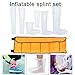 6 Parts First Aid Air Splint Set, PVC Inflatable Combinations Emergency Vacuum Bone Fracture Immobilization Splint, with Pump, for Home Outdoor Emergency Use