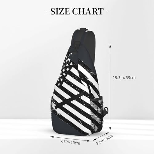 Eagle American flag Cross Chest Bag Large Capacity Bag Travel Hiking Crossbody Bag Daypack for Women Men2