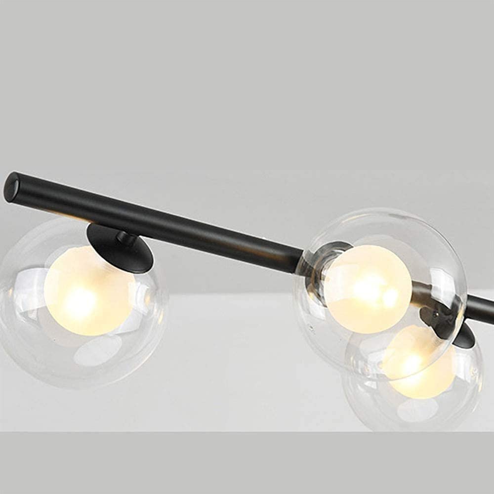 Lampada a sospensione Lampadari in vetro di metà secolo sopra il tavolo Lampada a sospensione moderna lineare con paralume in vetro bianco latte compatibile con la cucina con isola, sala da pranzo,