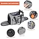 Ownpets Transportbox Katze faltbar Transporttasche, Faltbare Katzentasche, Verstärktes Faltgestell mit Einstellbar Schultergurt Katzenbox, Flugtransportbox, Zusammenklappbare Reisetasche, 45*30*31cm