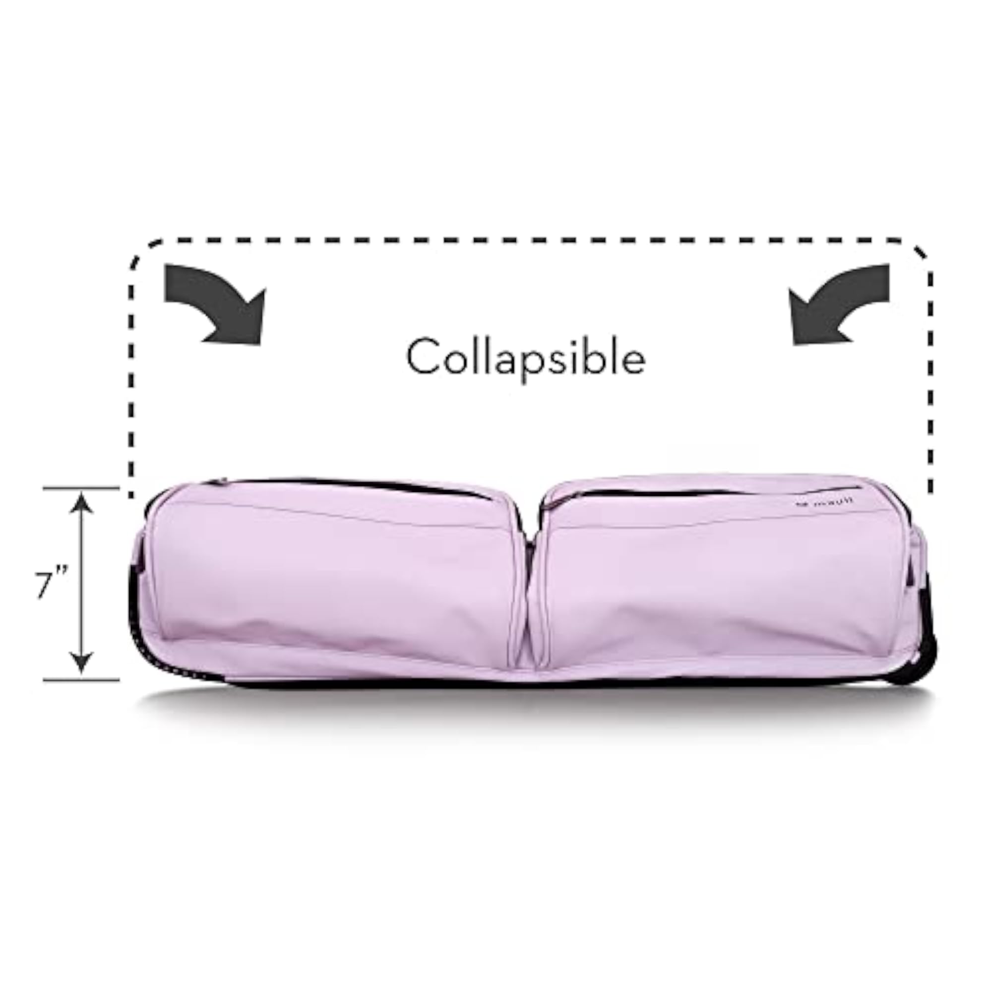 Garment Rack Duffel-Wheeled Collapsible Bag, Lavender