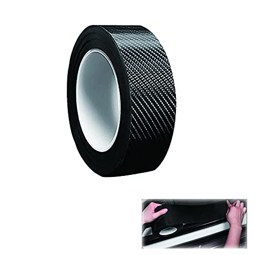 Tira Umbral Coche Universal Frente Cubierta de Parachoques Puerta de Coche Universal Fibra de Carbono Umbral del Coche Protector Para Puerta de Coche Parachoques de Coche Cubierta de TapaPlaca 3CM*10M Cover