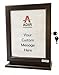 Adir Customizable Wood Suggestion Box - Mahogany - with a Free Pack of Refill Suggestion Box Cards
