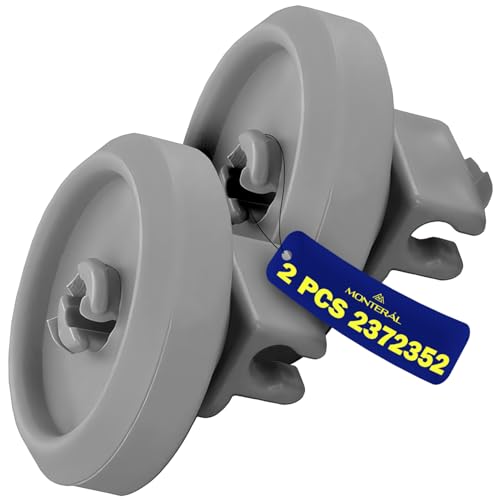 2 Piezas Ruedas para Cesta Inferior Lavavajillas Ø 34 mm con Código Original 02372352 2372352 para Miele - Garantía de 10 Años - MONTERAL