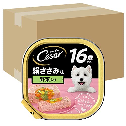 シーザー トレイ 16歳からの シニア犬 100g×96個 絹ささみ味 野菜 水分補給 ふわふわローフタイプ 総合栄養食 ウェットフード ドッグフード (B09CL2PSX8) Amazon価格推移・価格追跡