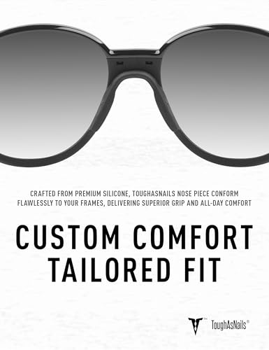 Image of ToughAsNails Standard Fit Black Replacement Nose Pads Pieces for Oakley Low Key OO9433 54mm Sunglasses